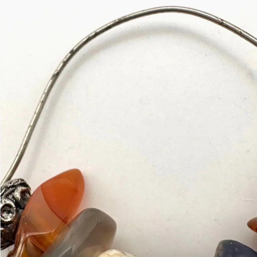 Boho Casual Hoop Earrings Bohemian Jewelry Nugget Stones